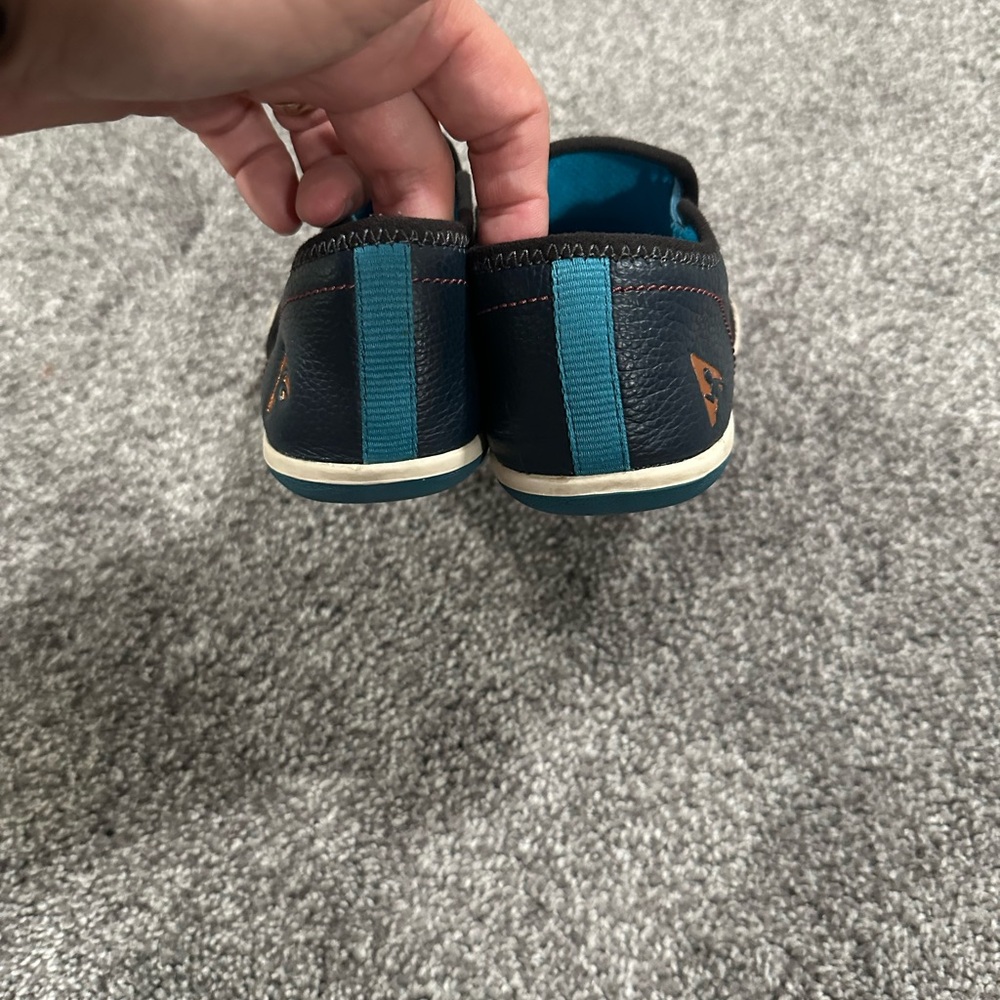 Plae Migi Blue Leather Sneaker Loafer Sz 13.5 - Picture 4 of 6